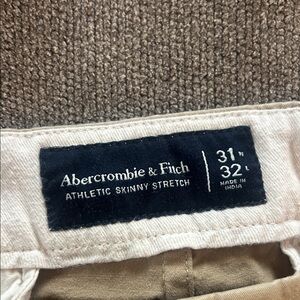 Abercrombie & Fitch Beige Skinny Stretch Pants